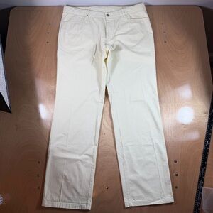 Men Versace Collection size 38 Off White / Ivory Pant See Measurements & Photos